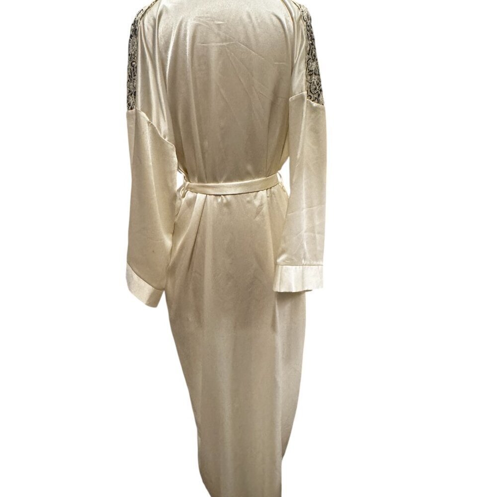 Vintage Valentino Intimo Satin & Lace Robe - Size S - Picture 6 of 8